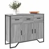 Image de vidaXL Buffet sonoma gris 97x32,5x74,5 cm bois d'ingénierie