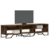 Image de vidaXL Meuble TV chêne fumé 180x34x41 cm bois d'ingénierie848576