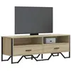 Image de vidaXL Meuble TV chêne sonoma 122x34x41 cm bois d'ingénierie848580
