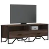 Image de vidaXL Meuble TV chêne marron 122x34x41 cm bois d'ingénierie848583