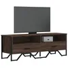 Image de vidaXL Meuble TV chÃªne marron 122x34x41 cm bois d'ingÃ©nierie