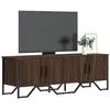 Image de vidaXL Meuble TV chêne marron 122x34x41 cm bois d'ingénierie848588