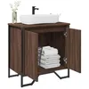 Image de vidaXL Armoire lavabo de salle de bain chêne marron 60x35x60 cm848658