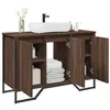 Image de vidaXL Armoire lavabo de salle de bain chêne marron 91x35x60 cm848663