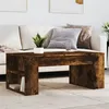 Image de vidaXL Table basse chêne fumé 102x55x42 cm bois d'ingénierie831858