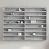 Image de vidaXL Armoire à vitrine gris béton 100x8,5x75 cm bois d'ingénierie847936