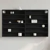 Image de vidaXL Armoire à vitrine noir 100x8,5x58 cm bois d'ingénierie847941