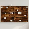 Image de vidaXL Armoire à vitrine chêne fumé 100x8,5x58 cm bois d'ingénierie847944