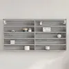 Image de vidaXL Armoire à vitrine sonoma gris 100x8,5x50 cm bois d'ingénierie847952