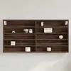 Image de vidaXL Armoire à vitrine chêne marron 100x8,5x50 cm bois d'ingénierie847953