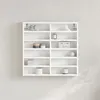 Image de vidaXL Armoire à vitrine blanc 60x8,5x58 cm bois d'ingénierie847961