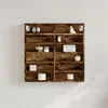 Image de vidaXL Armoire à vitrine chêne fumé 60x8,5x58 cm bois d'ingénierie847965
