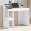 Image de vidaXL Bureau blanc 103,5x56,5x94 cm bois d'ingénierie847975