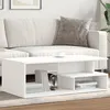 Image de vidaXL Table basse blanc 102x55x35 cm bois d'ingénierie848010