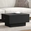 Image de vidaXL Table basse noir 60x45x31 cm bois d'ingénierie848081