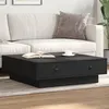 Image de vidaXL Table basse Noir 90x90x28 cm Aggloméré848088