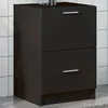 Image de vidaXL Armoire d'évier noir 40x37x59 cm bois d'ingénierie848102