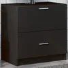 Image de vidaXL Armoire d'Ã©vier noir 59x37x59 cm bois d'ingÃ©nierie
