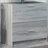 Image de vidaXL Meuble d'Ã©vier sonoma gris 59x37x59 cm bois d'ingÃ©nierie