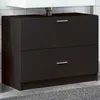 Image de vidaXL Armoire d'évier noir 78x37x59 cm bois d'ingénierie848116