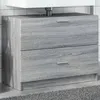 Image de vidaXL Armoire d'Ã©vier sonoma gris 78x37x59 cm bois d'ingÃ©nierie
