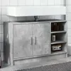 Image de vidaXL Armoire d'évier gris béton 90x29x55 cm bois d'ingénierie848125