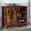 Image de vidaXL Armoire de lavabo chÃªne fumÃ© 63x29x55 cm bois d'ingÃ©nierie