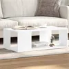 Image de vidaXL Table basse blanc 89,5x48x30 cm bois d'ingénierie848150
