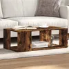 Image de vidaXL Table basse chêne fumé 89,5x48x30 cm bois d'ingénierie848154