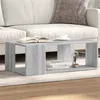 Image de vidaXL Table basse sonoma gris 89,5x48x30 cm bois d'ingénierie848155