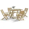 Image de vidaXL Ensemble à manger de jardin 5 pcs Bois d'acacia solide