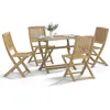 Image de vidaXL Ensemble à manger de jardin 5 pcs Bois d'acacia solide