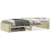Image de vidaXL Vidaxl Cadre De Lit Sans Matelas Chêne Sonoma 90x190 Cm