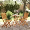 Image de vidaXL Ensemble de bistro pliable 3 pcs bois d'acacia solide3295251