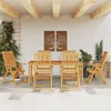 Image de vidaXL Ensemble à manger de jardin 7 pcs Bois d'acacia solide