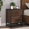 Image de vidaXL Table de chevet chêne marron 40x31x50 cm bois d'ingénierie848682
