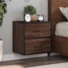 Image de vidaXL Tables de chevet murales 2 pcs chêne marron 40x31x39,5 cm848733
