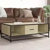 Image de vidaXL Table basse chêne sonoma 100x57x35cm bois d'ingénierie et métal848760
