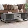 Image de vidaXL Table basse sonoma gris 100x57x35 cm bois d'ingénierie et métal848762