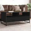 Image de vidaXL Table basse noir 100x50x45 cm bois d'ingénierie et métal848784