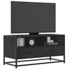 Image de vidaXL Meuble TV noir 80x34,5x40 cm bois d'ingénierie et métal848809