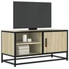 Image de vidaXL Meuble TV chÃªne sonoma 80x34,5x40 cm bois d'ingÃ©nierie et mÃ©tal