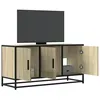 Image de vidaXL Meuble TV chêne sonoma 100x35x50 cm bois d'ingénierie et métal848830