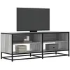 Image de vidaXL Meuble TV sonoma gris 120,5x40x46 cm bois d'ingénierie et métal848892