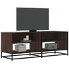 Image de vidaXL Meuble TV chêne marron 120,5x40x46cm bois d'ingénierie et métal848893