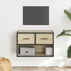 Image de Vidaxl Meuble Tv ChÃªne Sonoma 60x31x39,5 Cm Bois D'ingÃ©nierie Et MÃ©tal