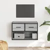 Image de vidaXL Meuble TV sonoma gris 60x31x39,5 cm bois d'ingÃ©nierie et mÃ©tal