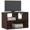 Image de vidaXL Meuble TV chêne brun 60x31x39,5 cm bois d'ingénierie et métal848918