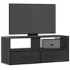 Image de vidaXL Meuble TV noir 100x31x39,5 cm bois d'ingénierie et métal848929