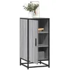 Image de vidaXL Buffet sonoma gris 35,5x35x76 cm bois d'ingénierie et métal848942